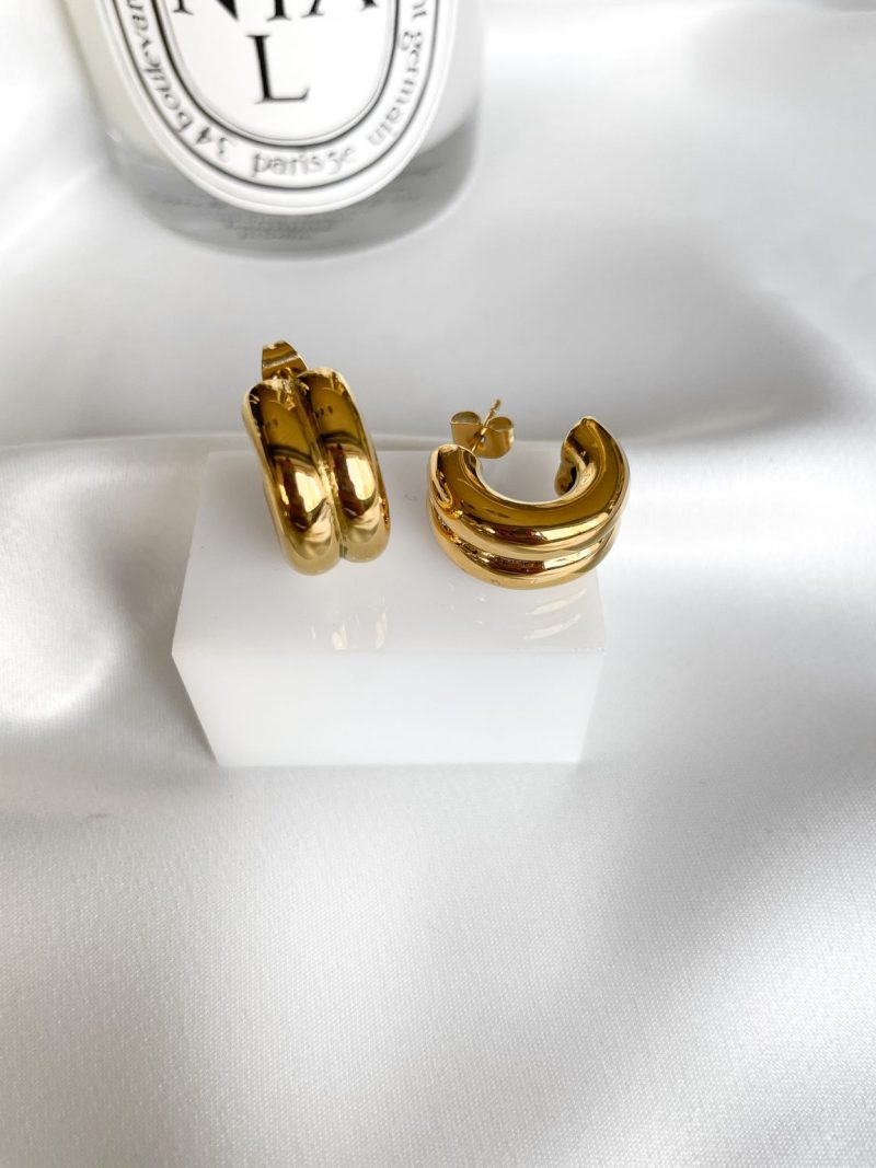 almynoma twist gold earrings sketchshop