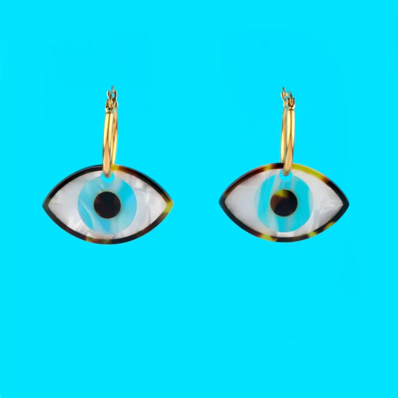 coucou suzette blue eye earrings sketchshop