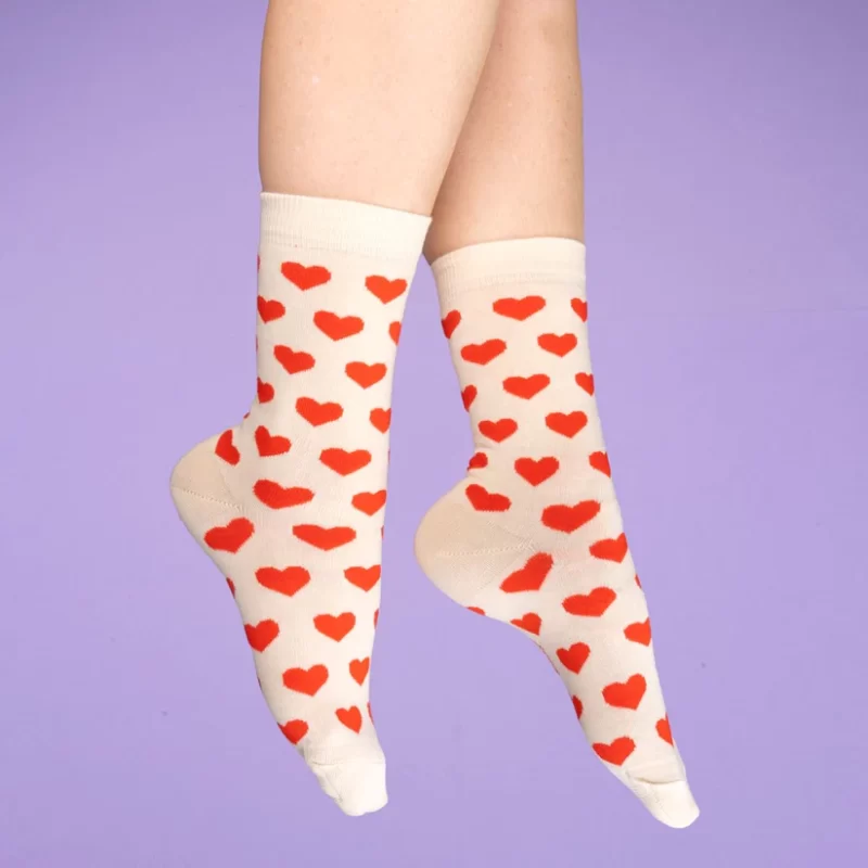 coucou suzette heart socks sketchshop