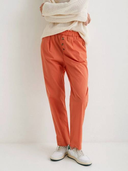 yerse cotton trousers orange sketchshop