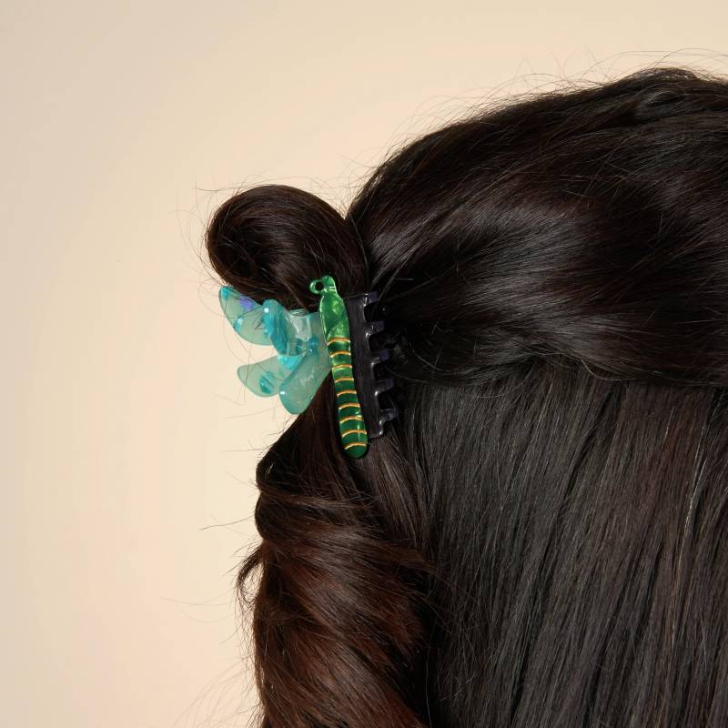 coucou suzette green dragonfly hair claw sketchshop