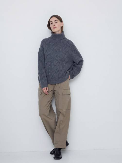 Yerse | Cargo Trousers | Khaki