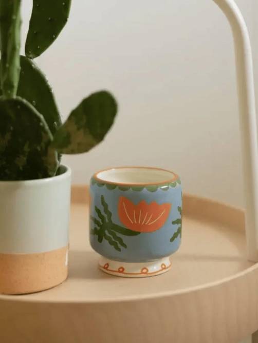 PADDYWAX | FLOWER CERAMIC SOY CANDLE | CACTUS FLOWER