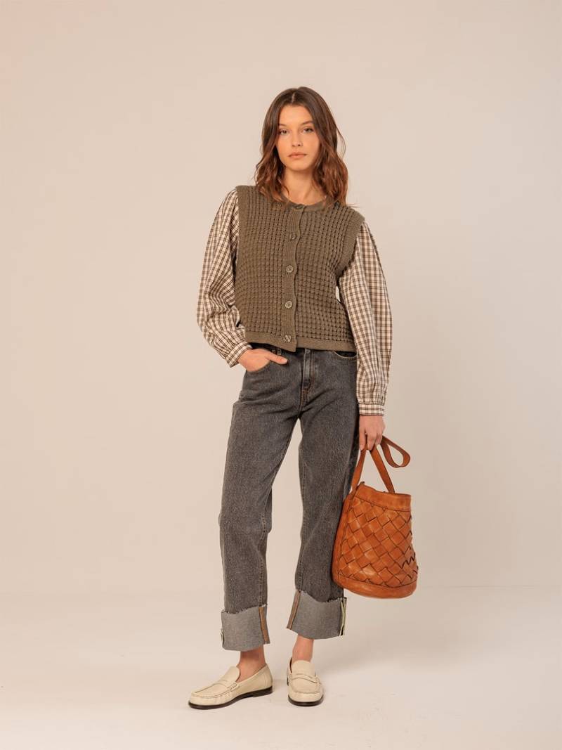indi and cold turned denim pants black sketchshop