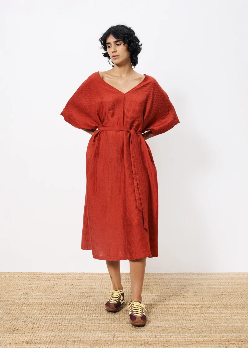 frnch nickie robe brique sketchshop