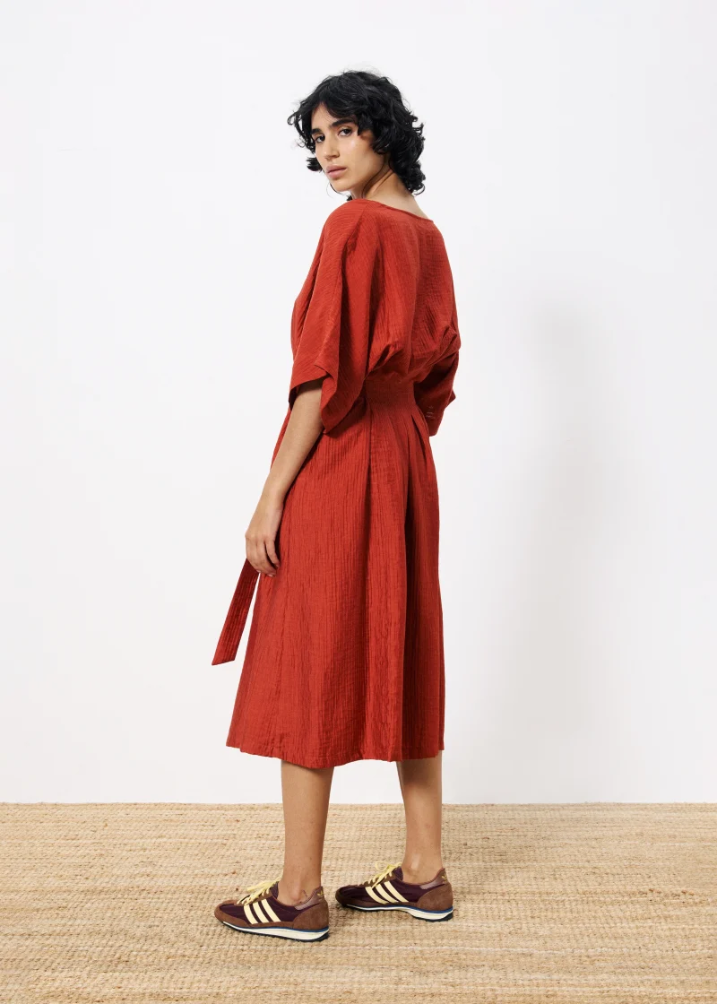 frnch nickie robe brique sketchshop