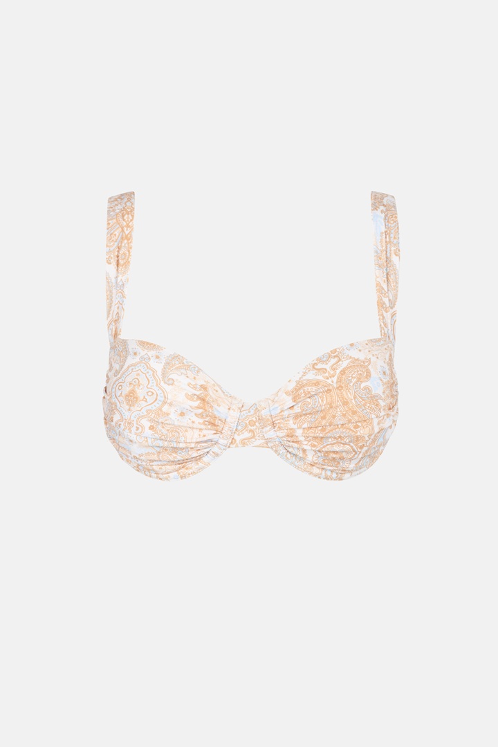 rhythm jean paisley soft strap balconette top vintage white sketchshop