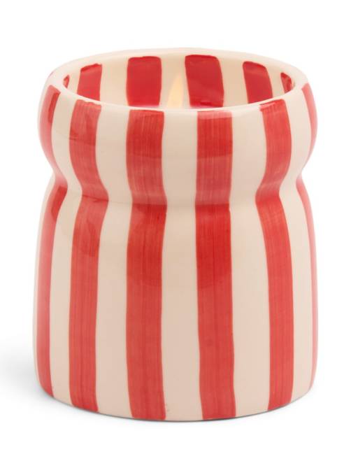 paddywax cabana red striped candle sketchshop
