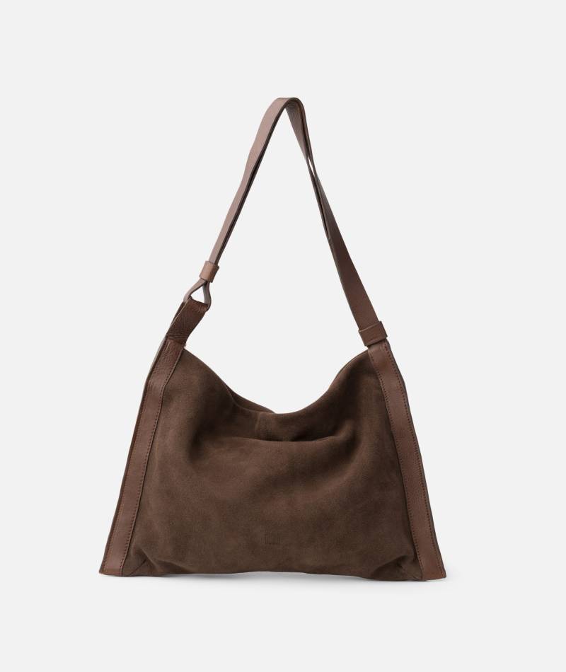 biba beaver shoulder bag dark brown sketchshop