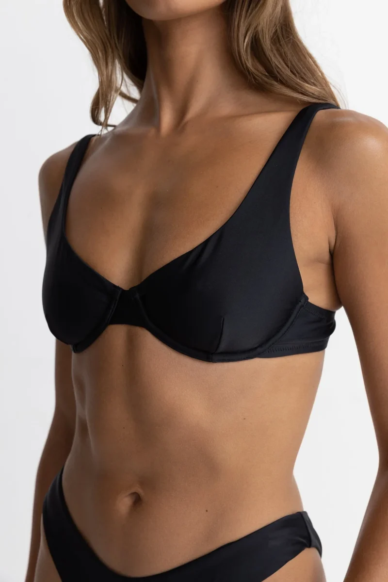 rhythm classic underwire top black sketchshop