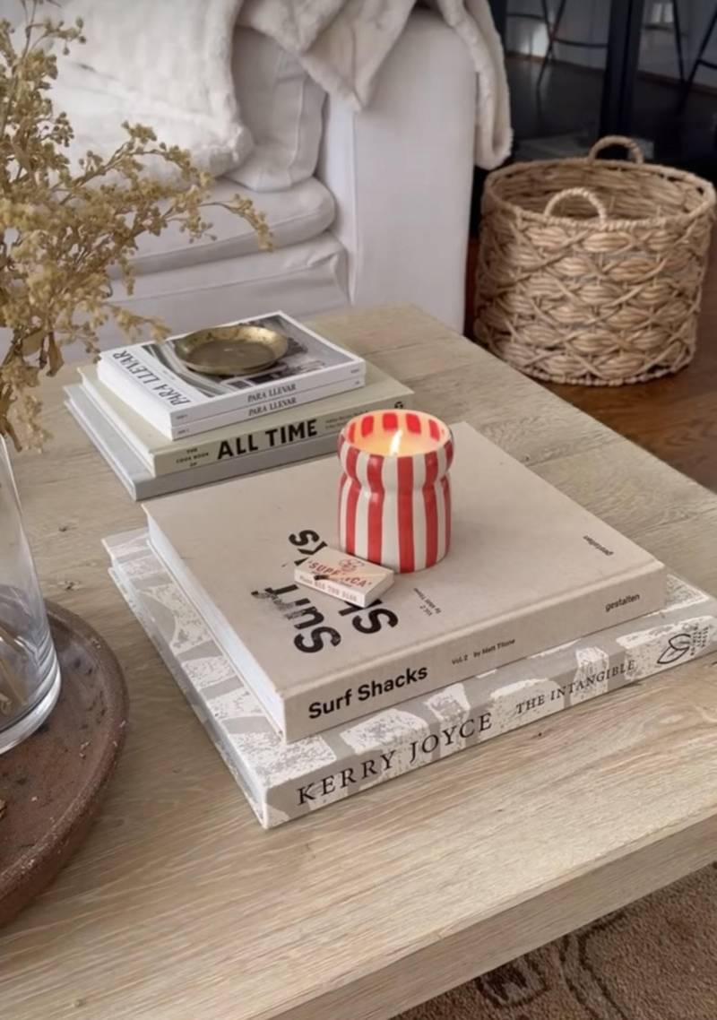 paddywax cabana red striped candle sketchshop