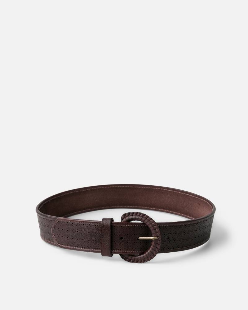 biba sewards leather belt dark brown sketchshop