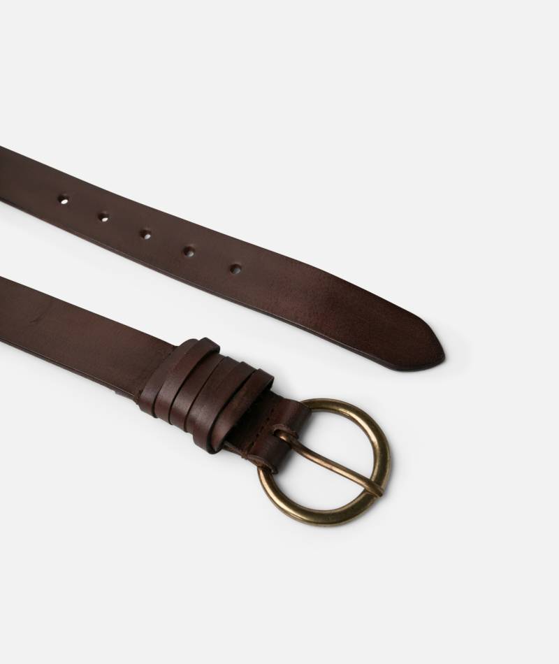 biba homer thin leather belt light brown sketchshop