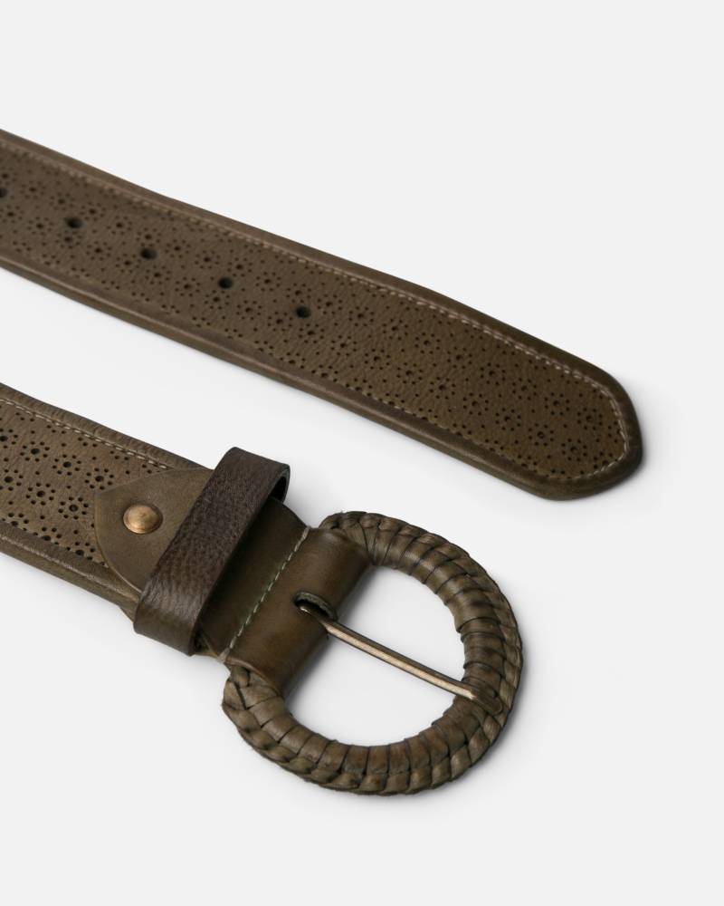 biba sewards leather belt khaki sketchshop