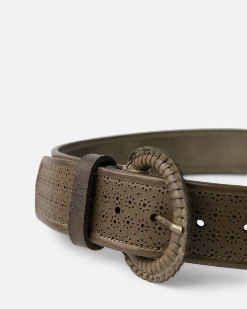 biba sewards leather belt khaki sketchshop
