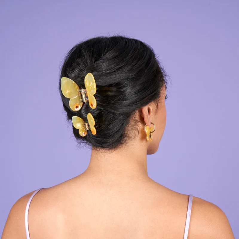 coucou suzette yellow butterfly hair claw sketchshop