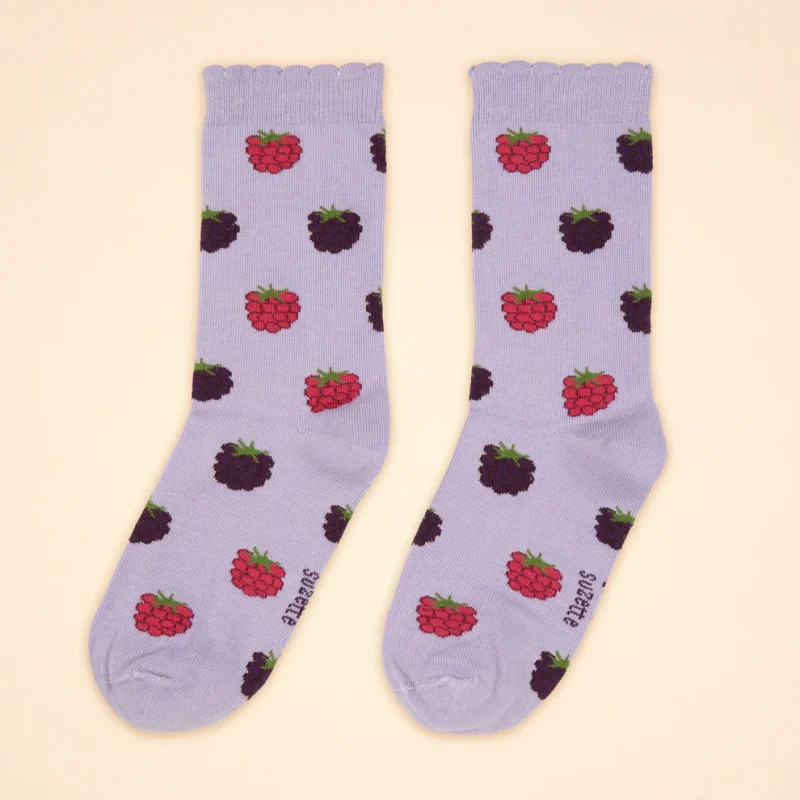 coucou suzette red fruit socks sketchshop