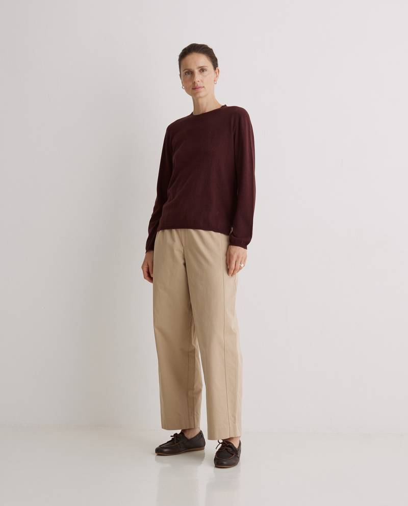 yerse maroon organic cotton sweater round neckline sketchshop