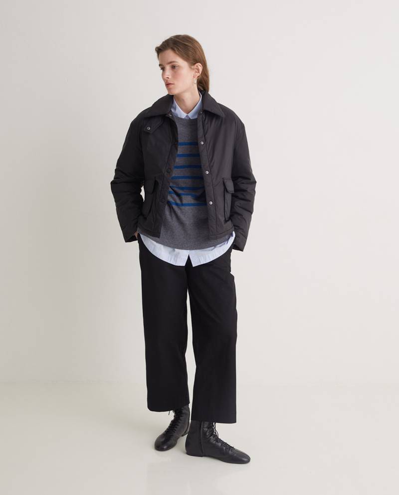 yerse grey striped wool blend sweater sketchshop