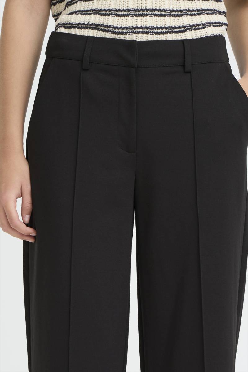 ichi ihkate wide trousers black sketchshop