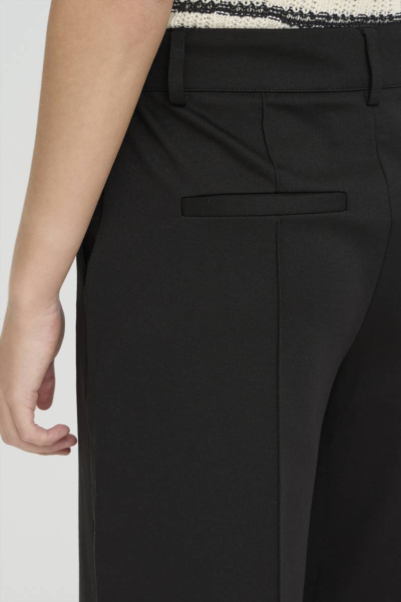 ichi ihkate wide trousers black sketchshop