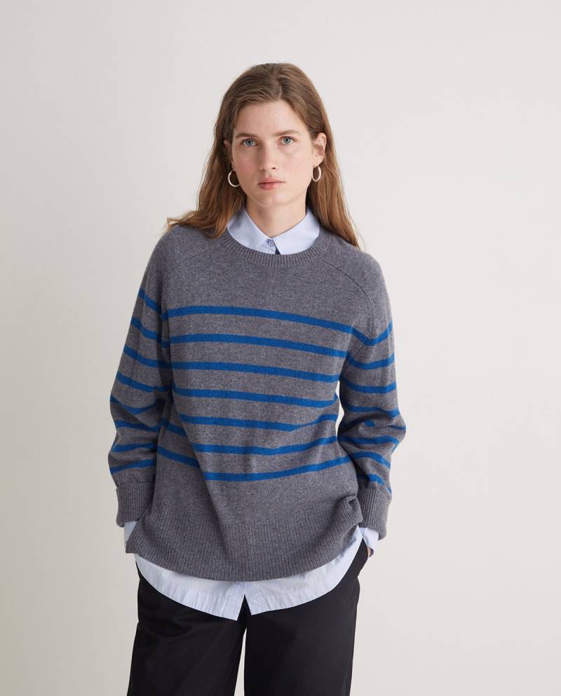 yerse grey striped wool blend sweater sketchshop