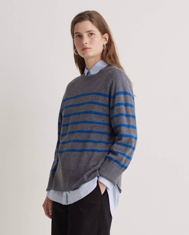 yerse grey striped wool blend sweater sketchshop