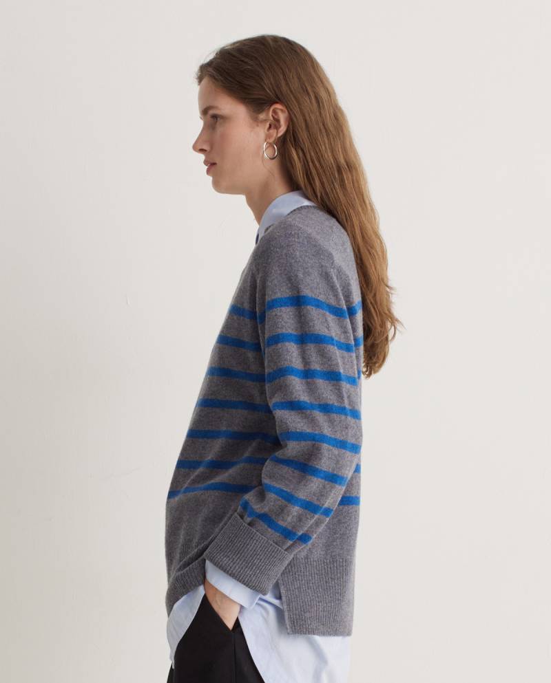 yerse grey striped wool blend sweater sketchshop
