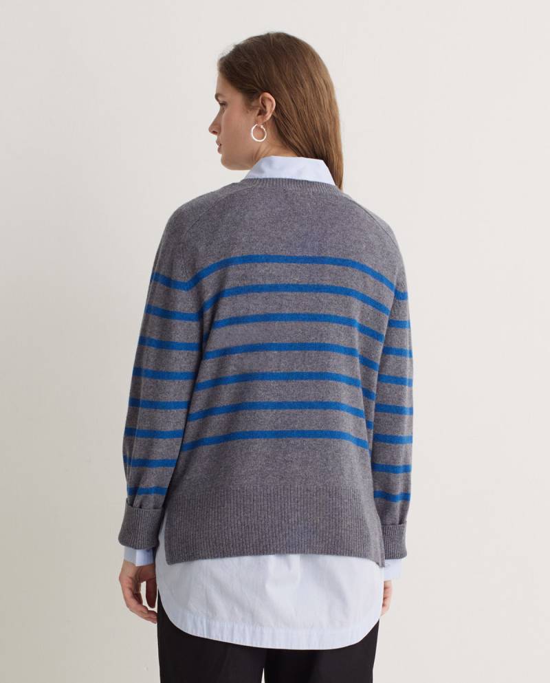 yerse grey striped wool blend sweater sketchshop