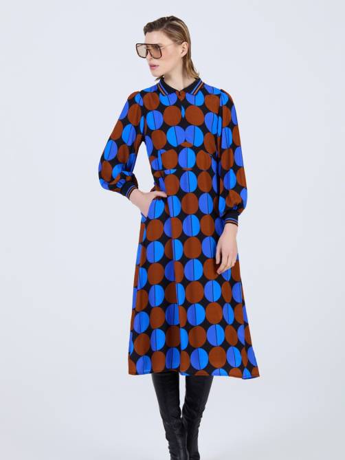 skatie printed circles dress nashville sketchshop