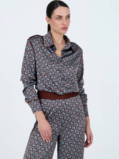 skatie geometric print shirt koi sketchshop
