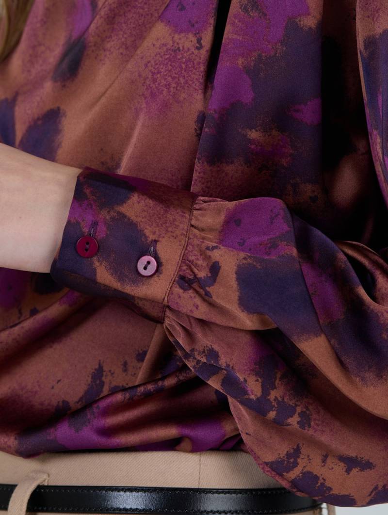 skatie floral satin blouse byzantium sketchshop