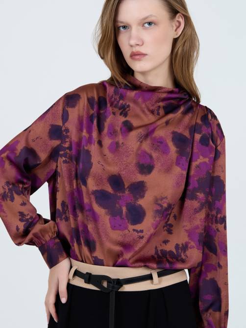 skatie floral satin blouse byzantium sketchshop