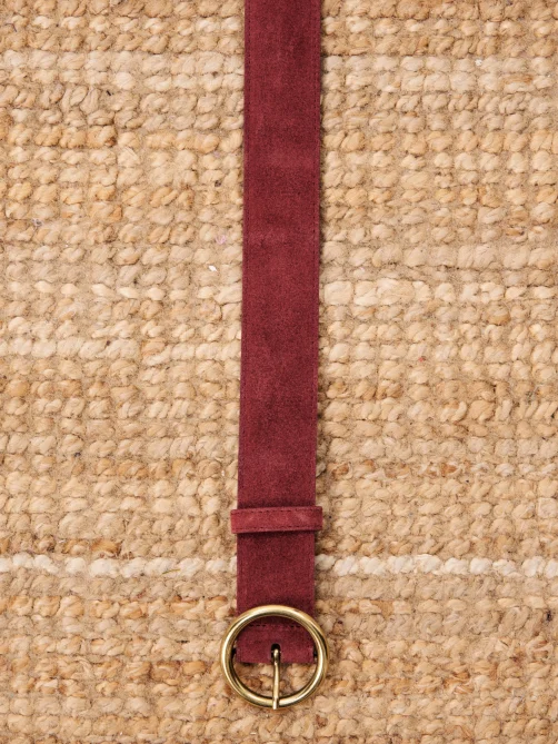 frnch ocicat leather belt bordeaux sketchshop
