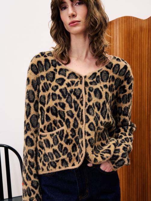 frnch begonia cardigan leopard sketchshop