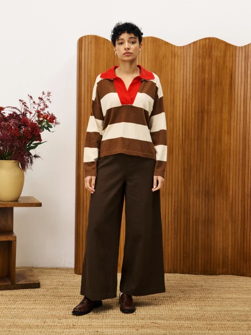 frnch colchique pull marron glace sketchshop