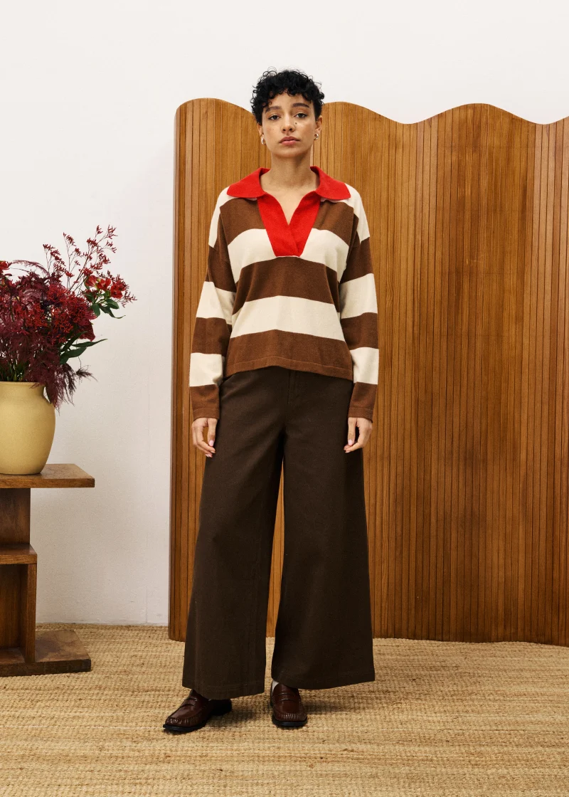 frnch colchique pull marron glace sketchshop