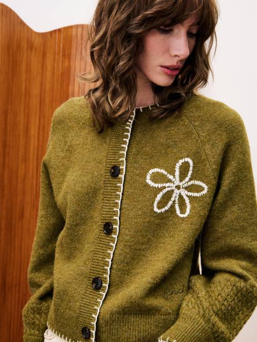 frnch bergamote cardigan khaki sketchshop