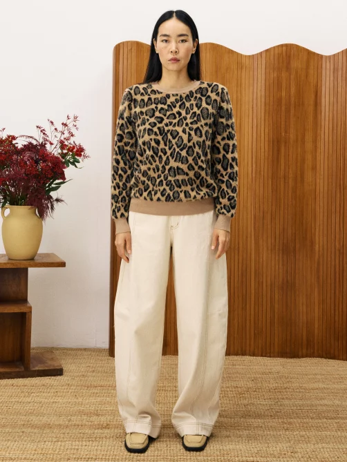 frnch canna cardigan leopard sketchshop