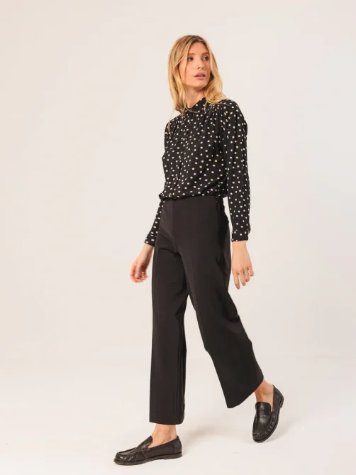 indiandcold sam regular pants black sketchshop