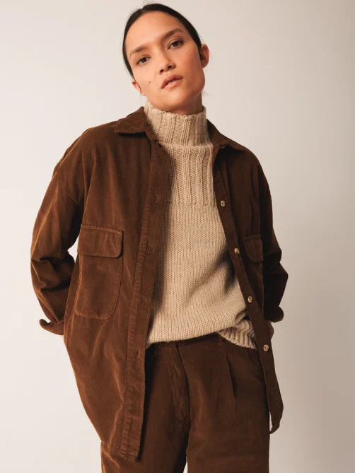 indiandcold cotton corduroy shirt tobacco sketchshop