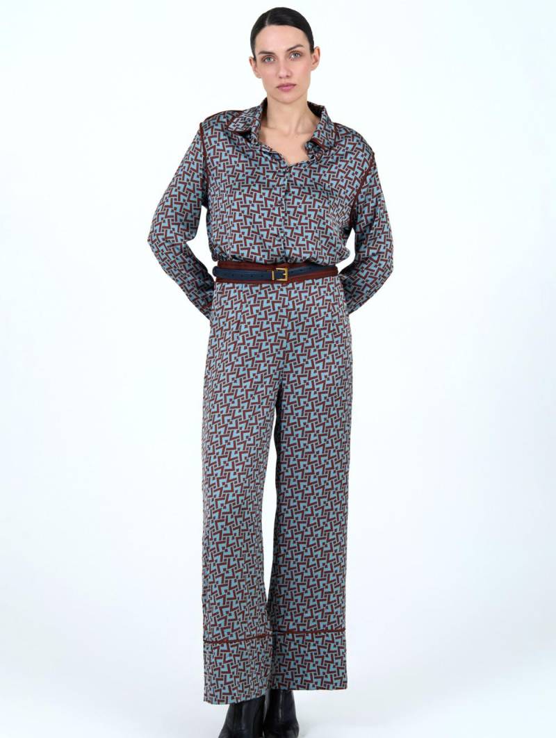 skatie geometric print trousers koi sketchshop
