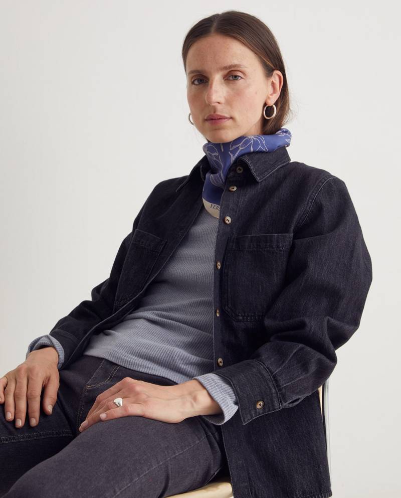 yerse blue silk floral scarf sketchshop