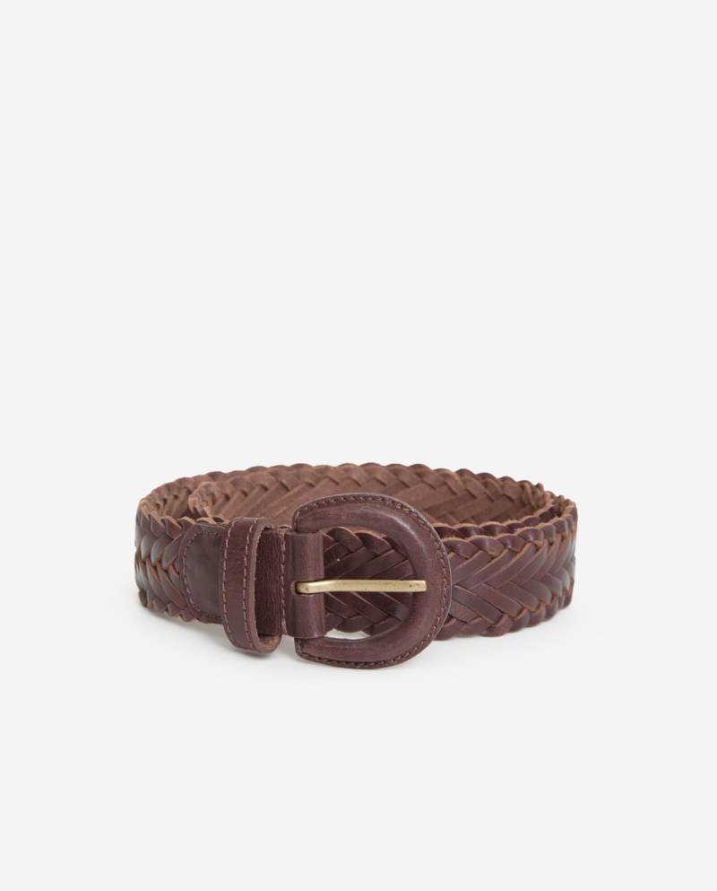 yerse chocolate woven leather belt sketchshop