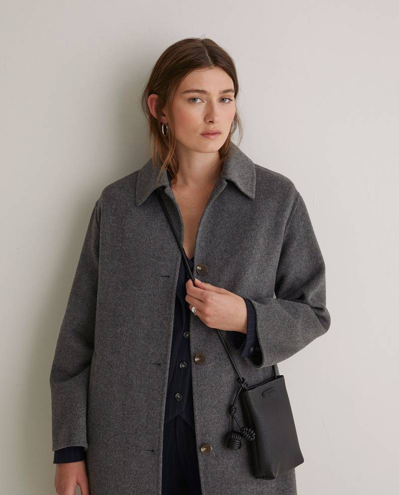 yerse grey wool blend long coat sketchshop
