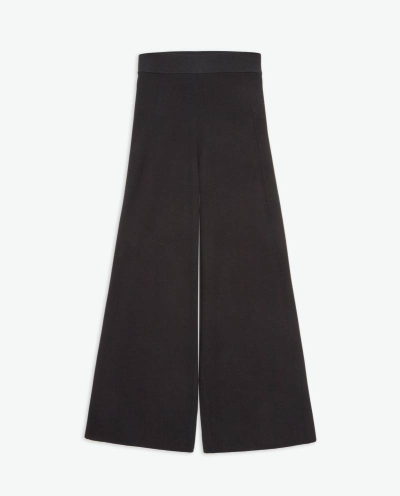yerse black viscose culottes sketchshop