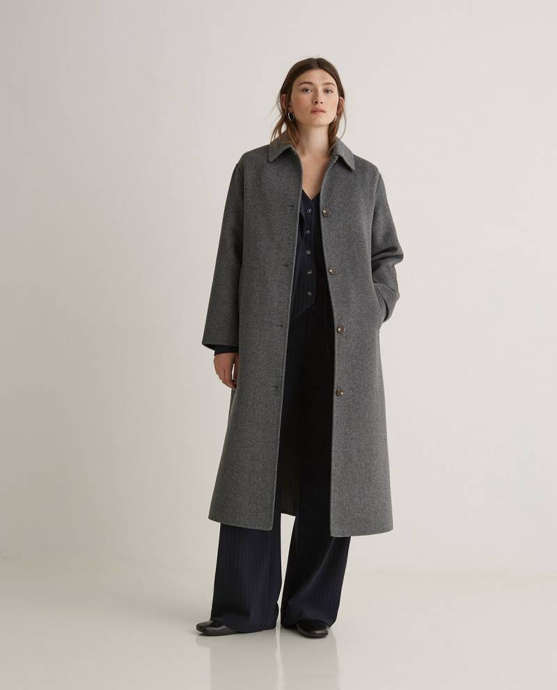 yerse grey wool blend long coat sketchshop