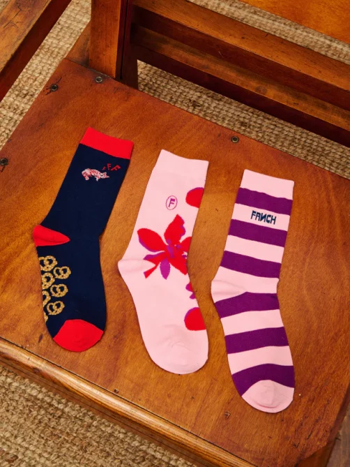 frnch cornish rose socks sketchshop