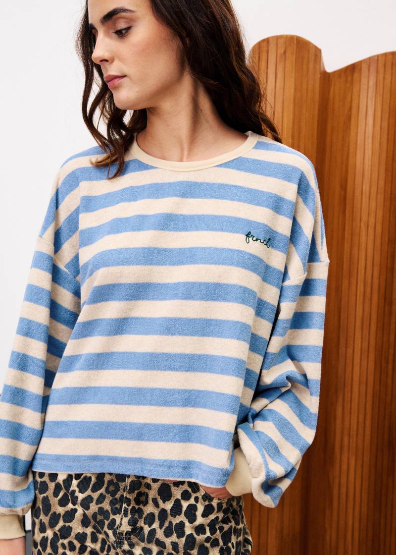 frnch iris light blue sweatshirt sketchshop