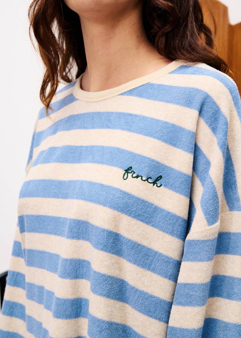 frnch iris light blue sweatshirt sketchshop